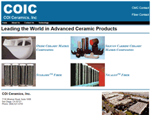 Tablet Screenshot of coiceramics.com